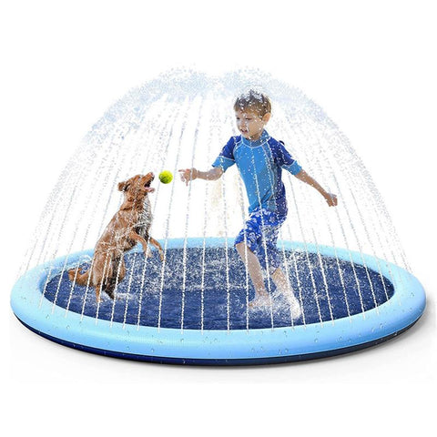 New Pet Sprinkler, Inflatable Swimming Pool for Kid and Pet Fun!